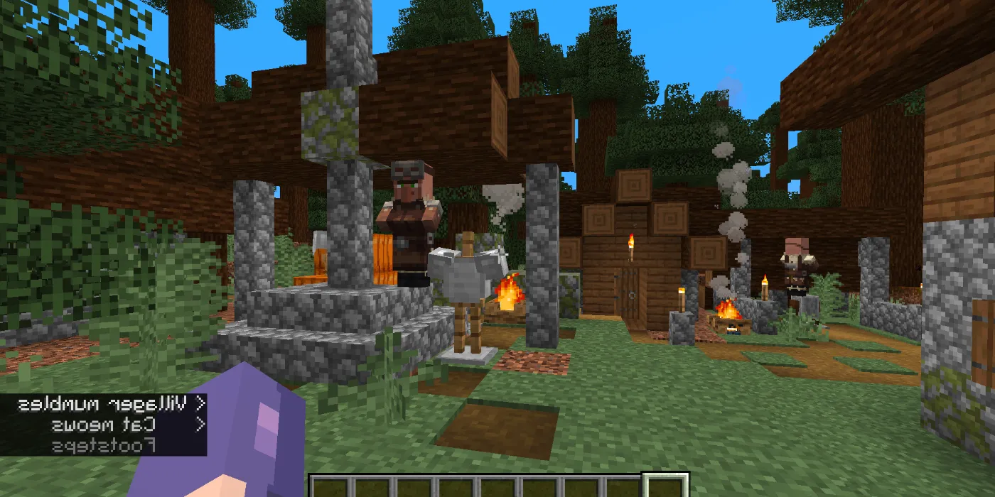 Armorer Blacksmith in Spruce village in Minecraft. Image