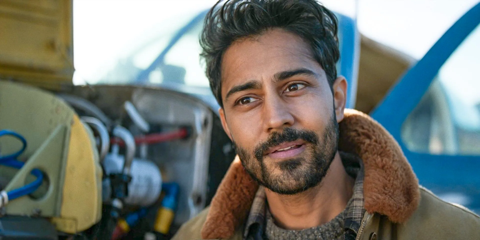 Ash (Manish Dayal) looking puzzled by Eun's proposal in The Walking Dead: Daryl Dixon. Image