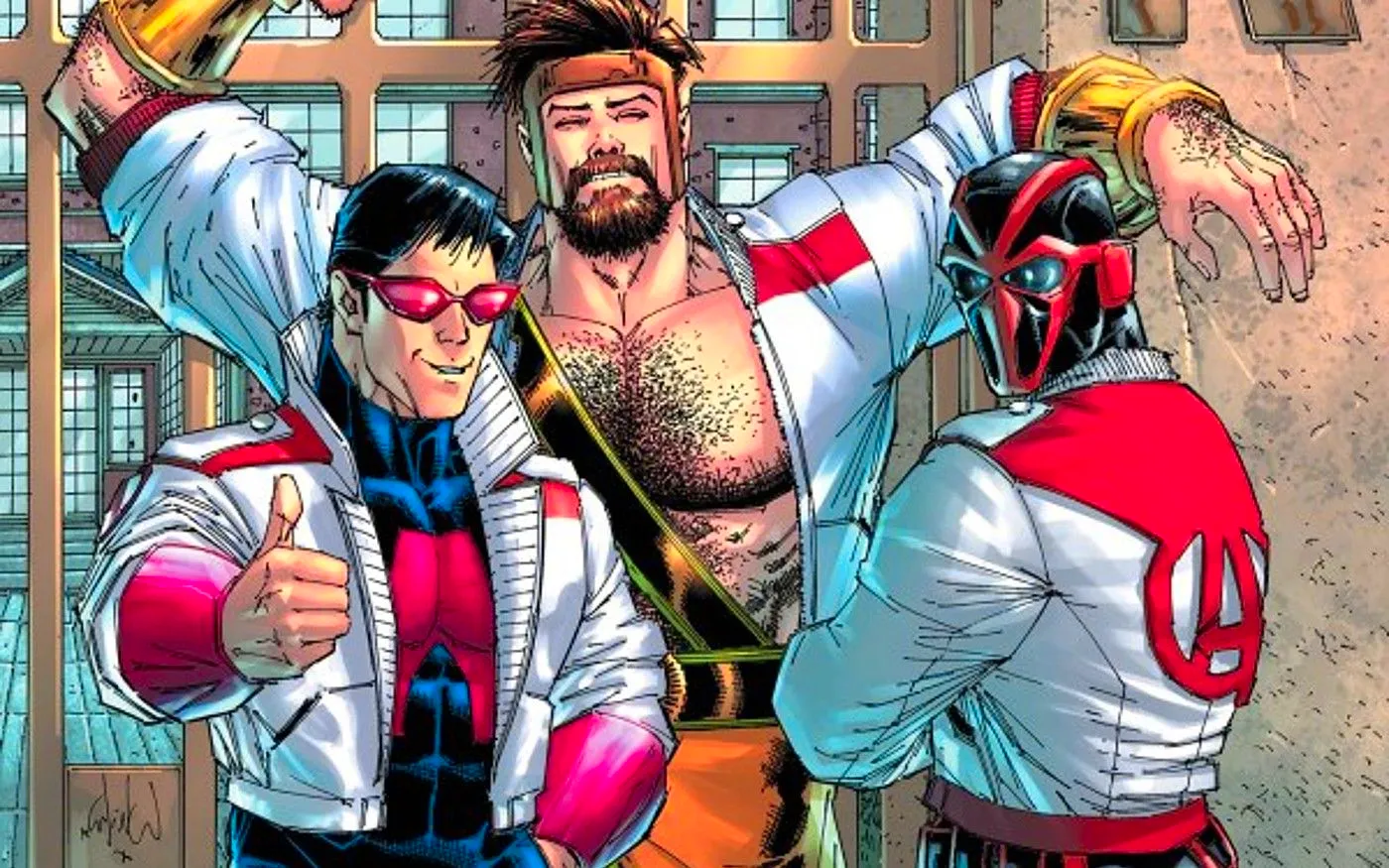 avengers night thrasher, hercules and wonder man in new costumes Image