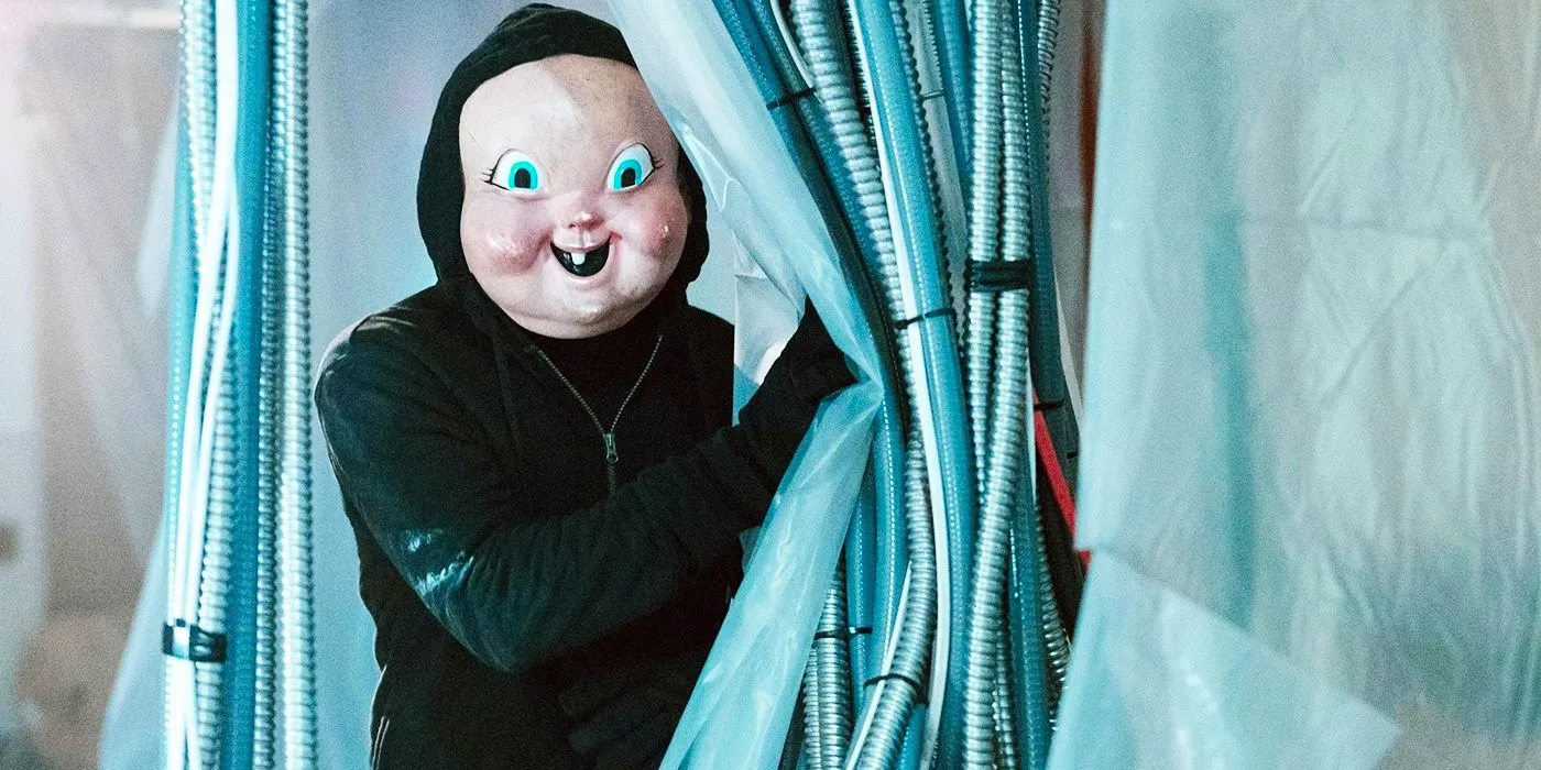 Babyface killer behind a hospital curtain in Happy Death Day 2U Image