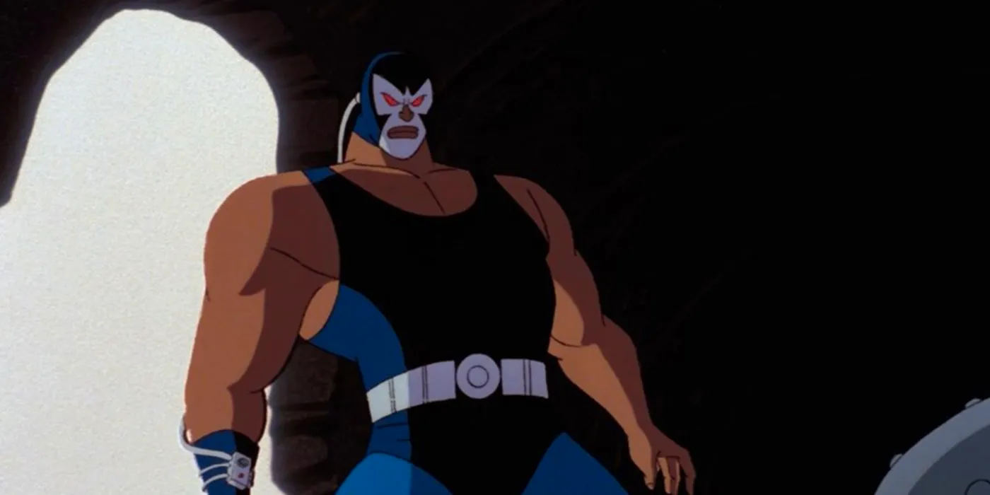 bane fighting with batman in dc animated Image