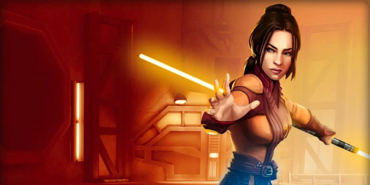 Bastila Shan - video game art for Galaxy of Heroes Star Wars. Image