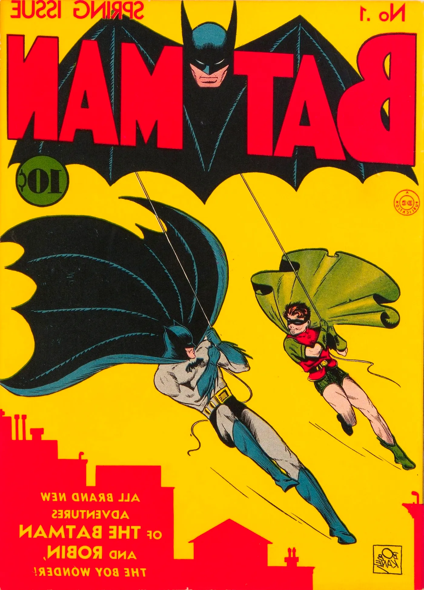 Batman #1 cover from 1940 Image