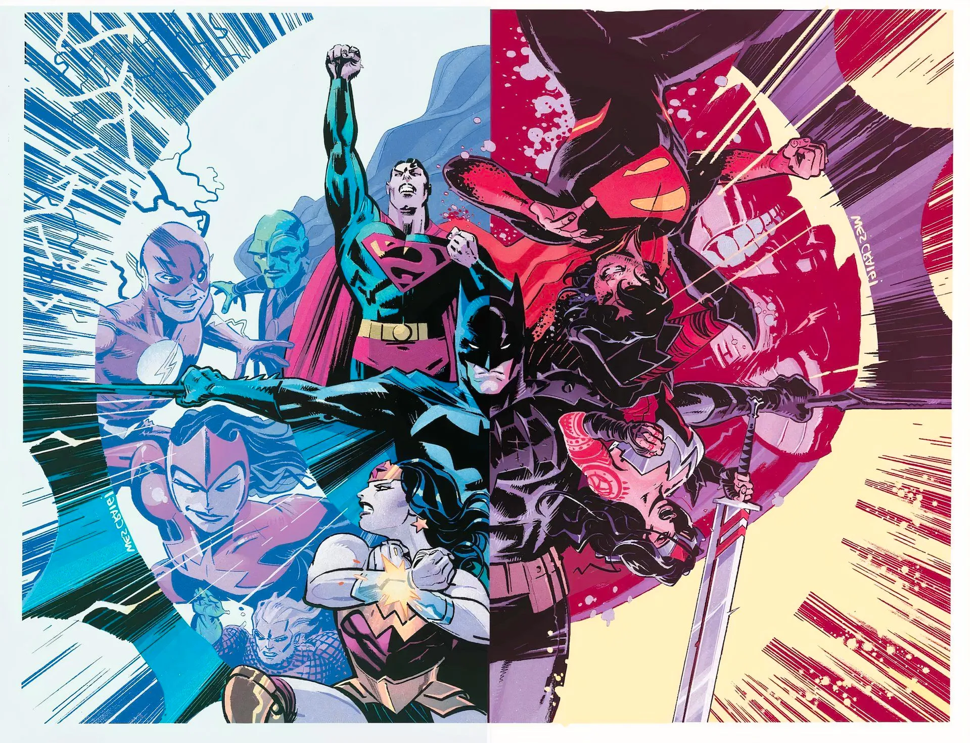 Batman and Absolute Batman Split Flipbook DC All In Special Image