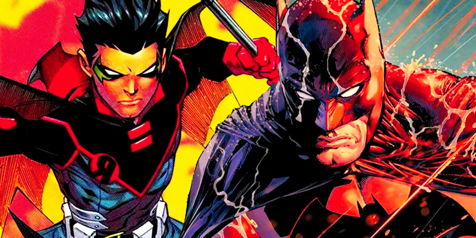 Batman and Damian Wayne Robin in DC Comics Image