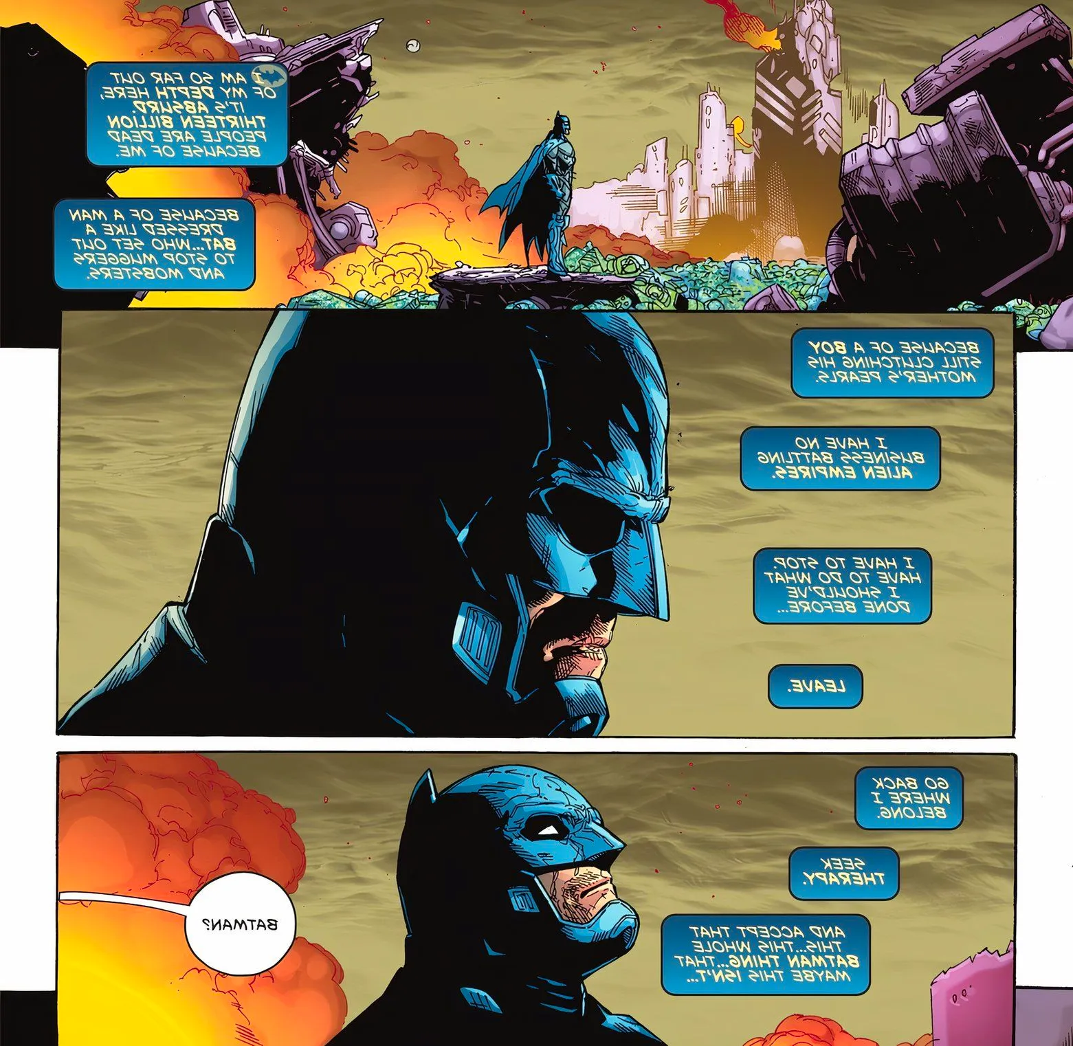 Batman Decides to Quit Image