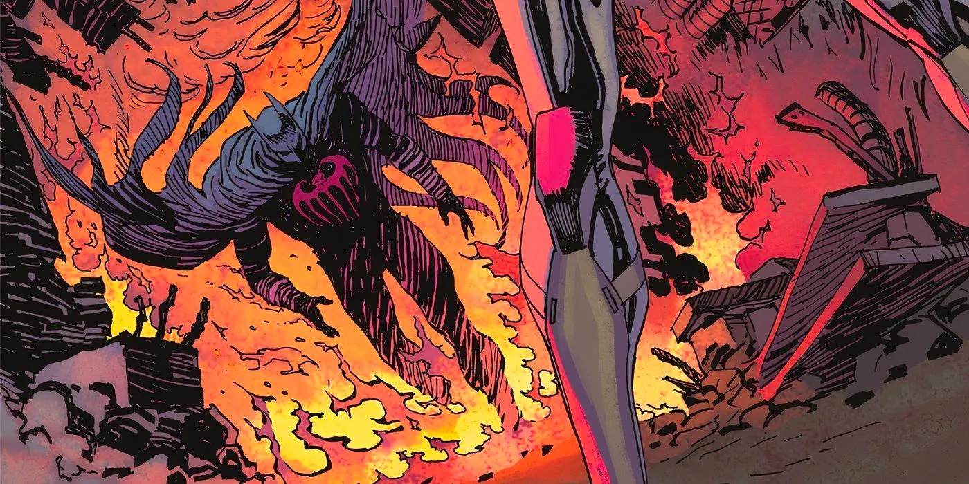 Batman Emerges from the Flames Image