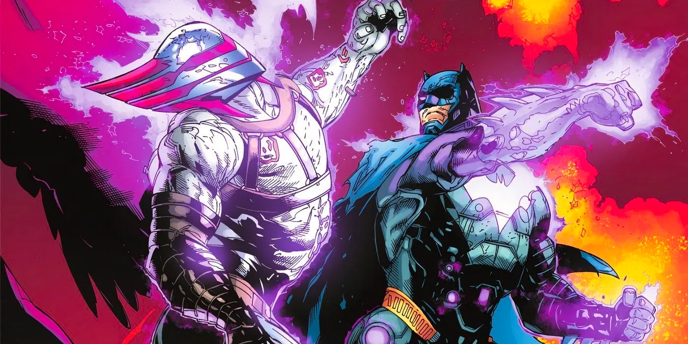 Batman Punches a Thanagarian in Space Image