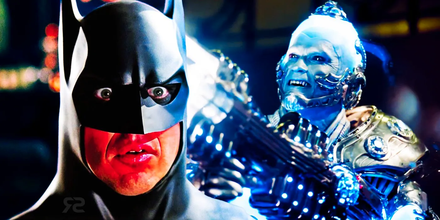 Batman Returns Michael Keaton and Batman and Robin Mr Freeze Image