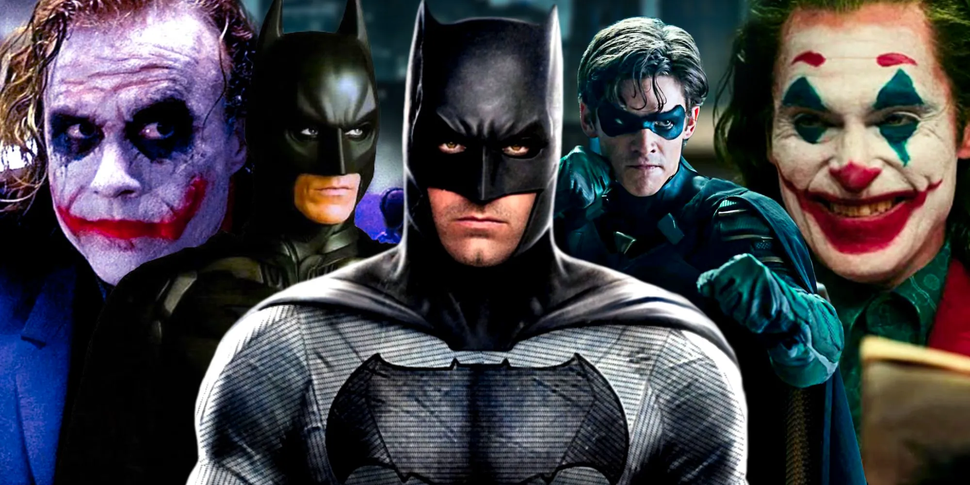 Batman, Robin, and Joker in Live-Action DC Movies Image