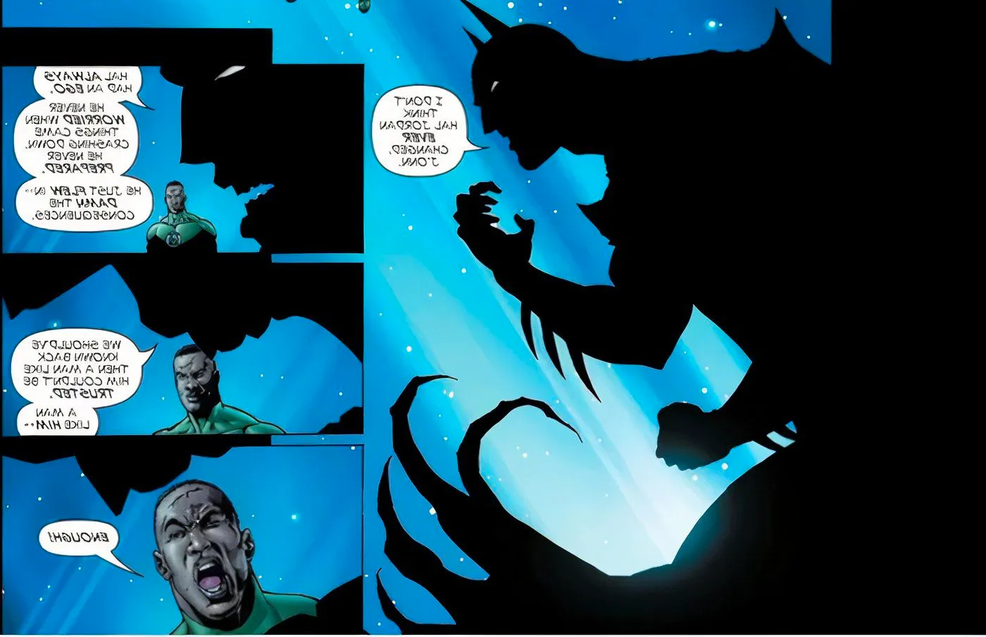 Batman Talks About Hal Jordan After His Death Image