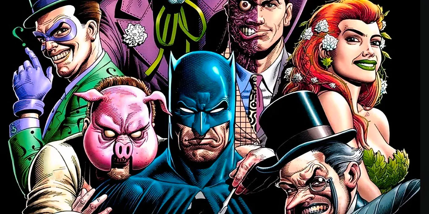 Batman with gotham rogues villains Image