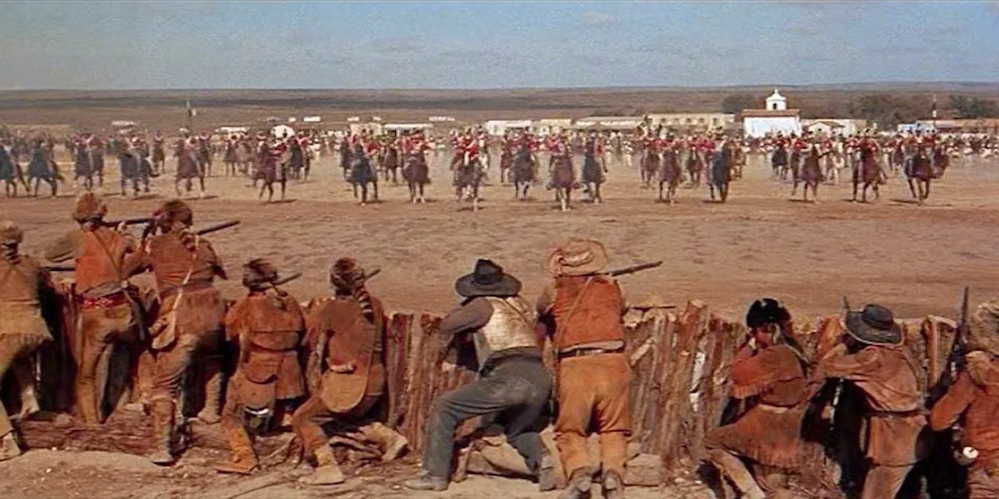 Battle scene in The Alamo 1960 Image