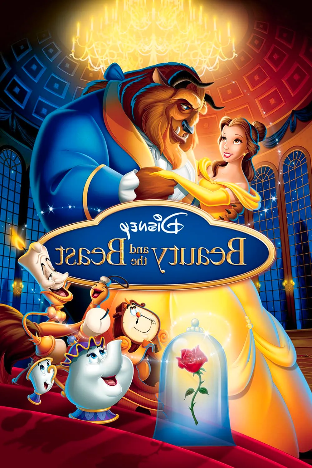 Beauty and the Beast Disney 1991 Movie Poster Image