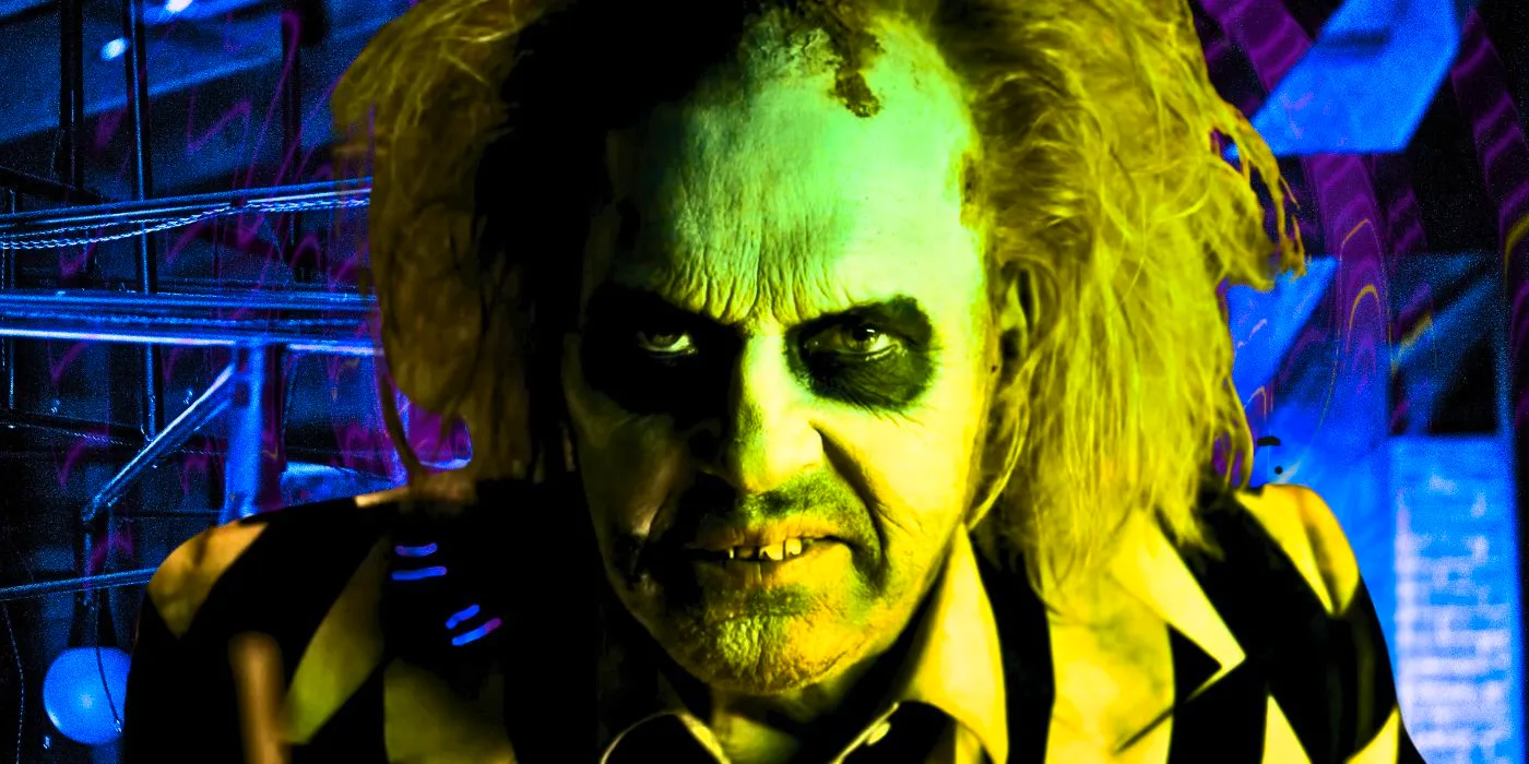 Beetlejuice 2 locations with Michael Keaton in character Image