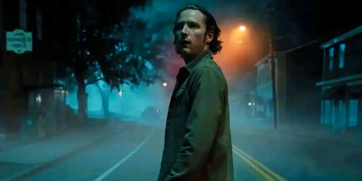 Ben Mears alone in the road in Salem's Lot Image