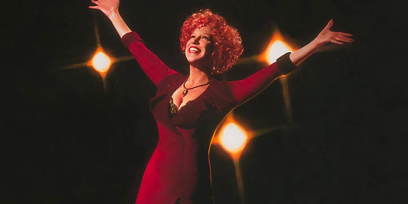 Bette Midler as Rose Hovick in teh spotlight in Gypsy Image