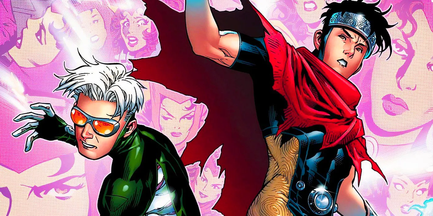 Billy Kaplan and Tommy Shepherd as Wiccan and Speed in Marvel Comics Image