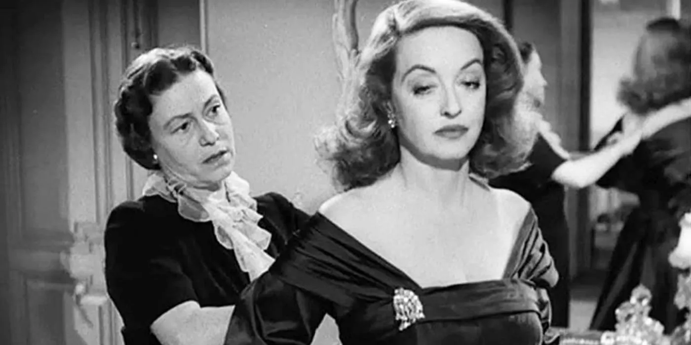 Birdie and Margo Channing talking in All About Eve. Image