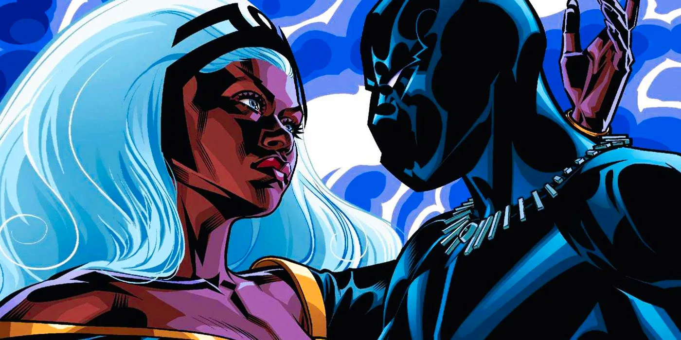 Black Panther and Storm in love in Marvel Comics Image