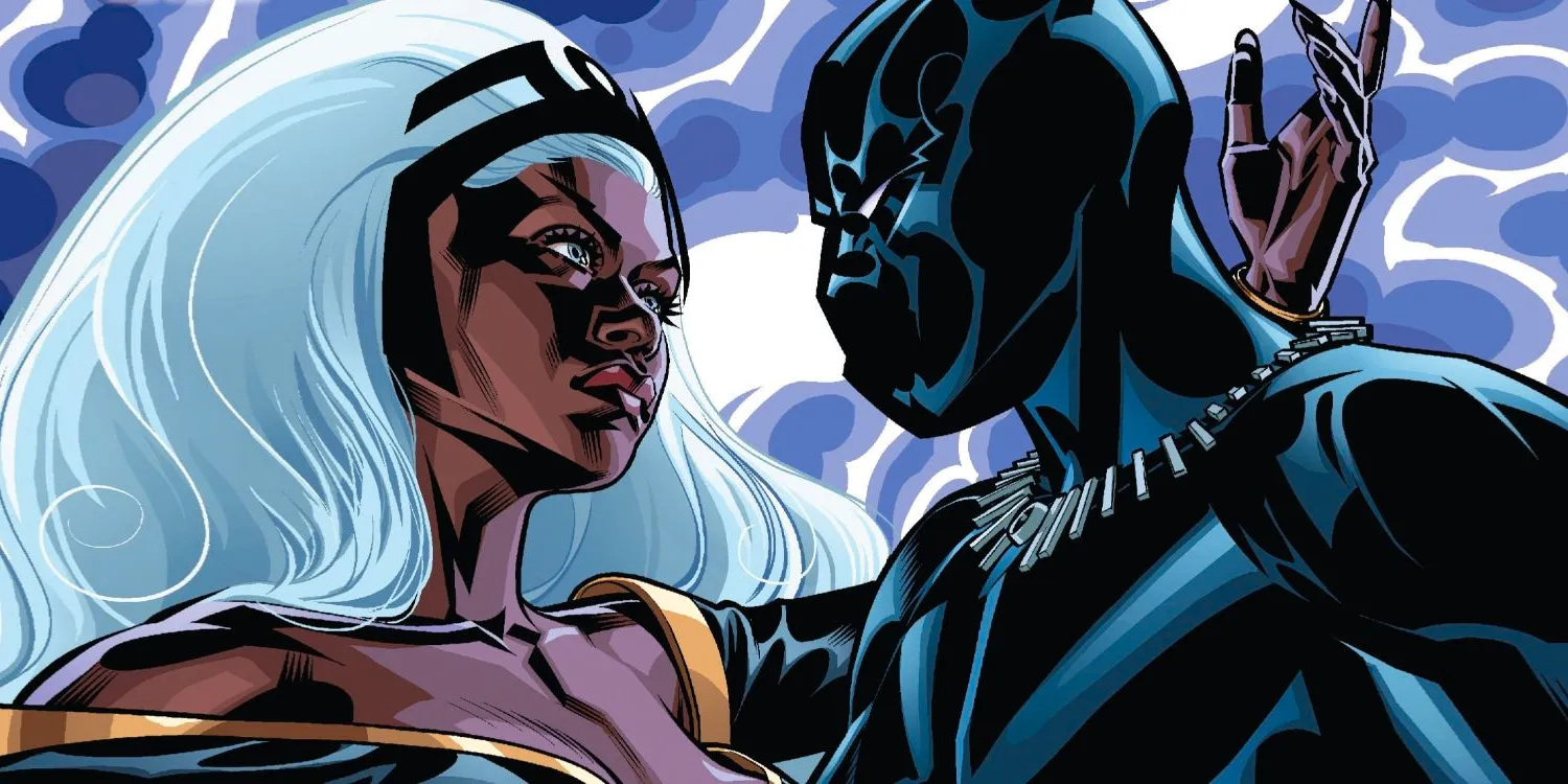 Black Panther and Storm in Marvel Comics Image