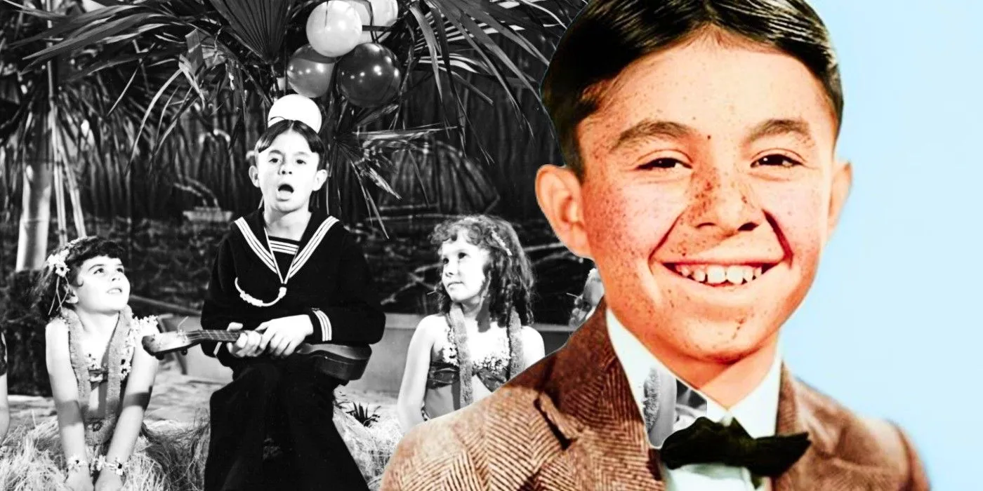 Blended image of Carl Switzer as Alfalfa in Our Gang Image