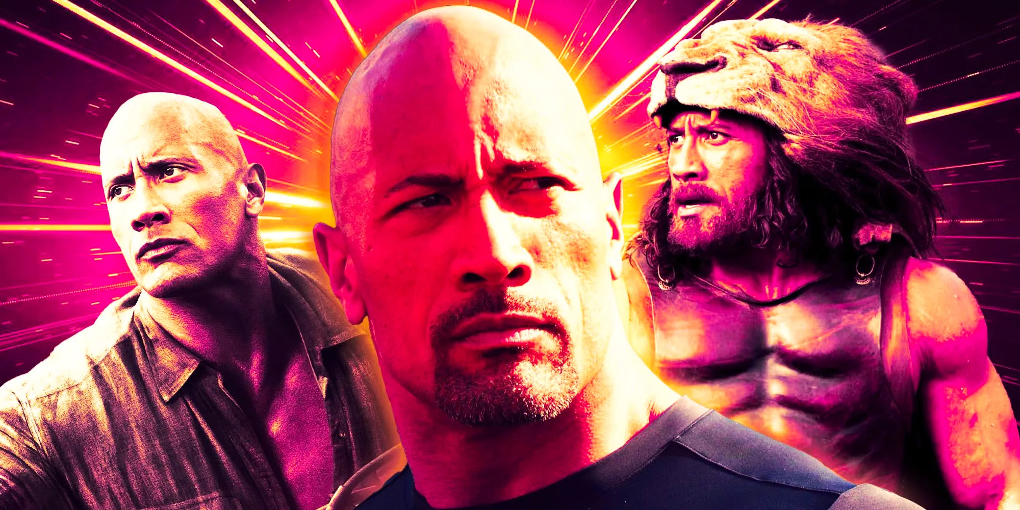 Blended image of Dwayne Johnson as Luke Hobbs and Hercules Image