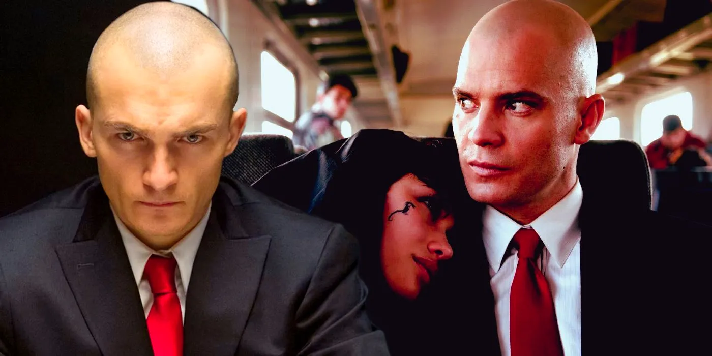 Blended image of Timothy Olyphant in Hitman and Rupert Friend in Hitman: Agent 47 Image