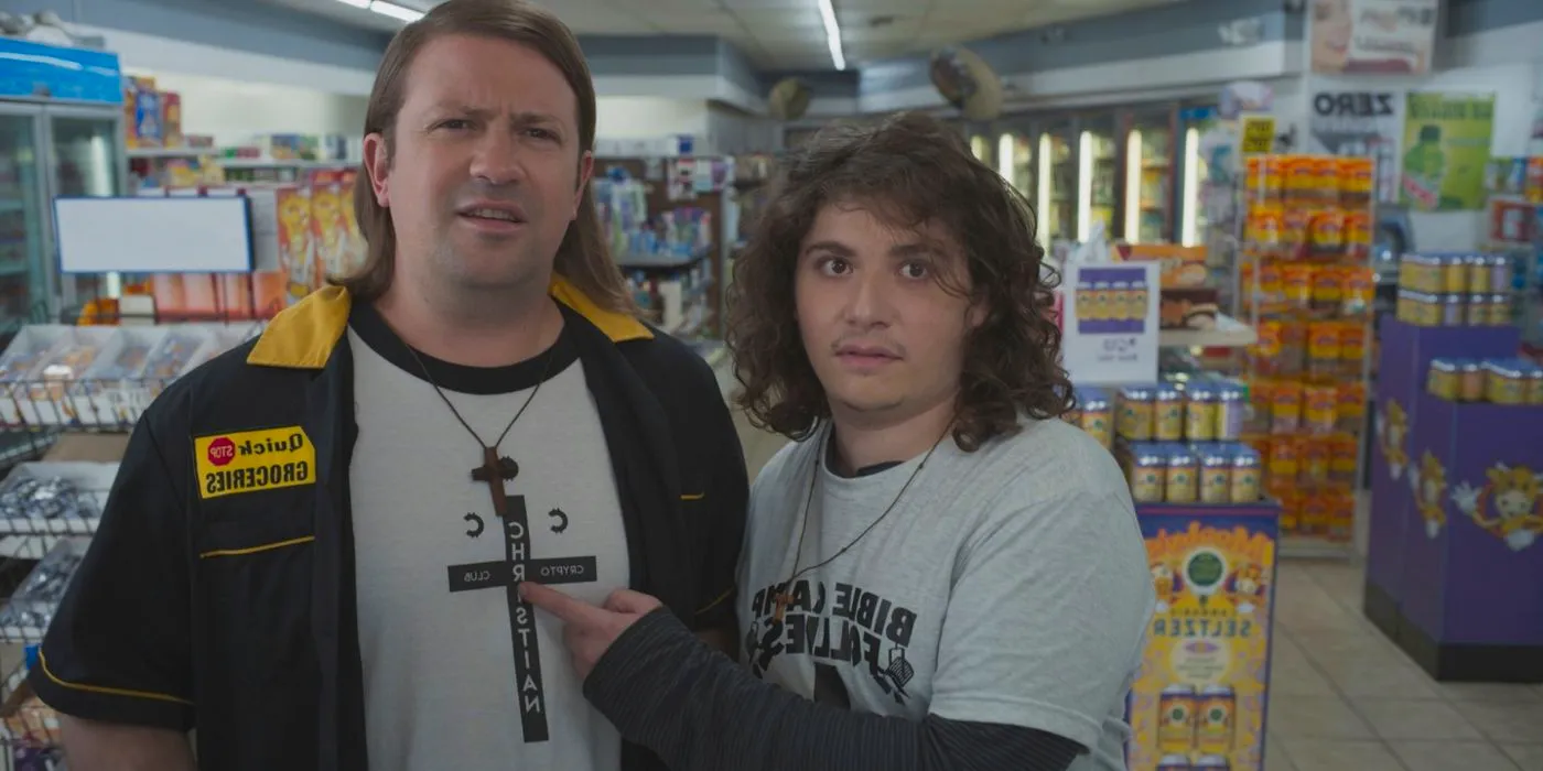 Blockchain and Elias in Clerks 3 Image