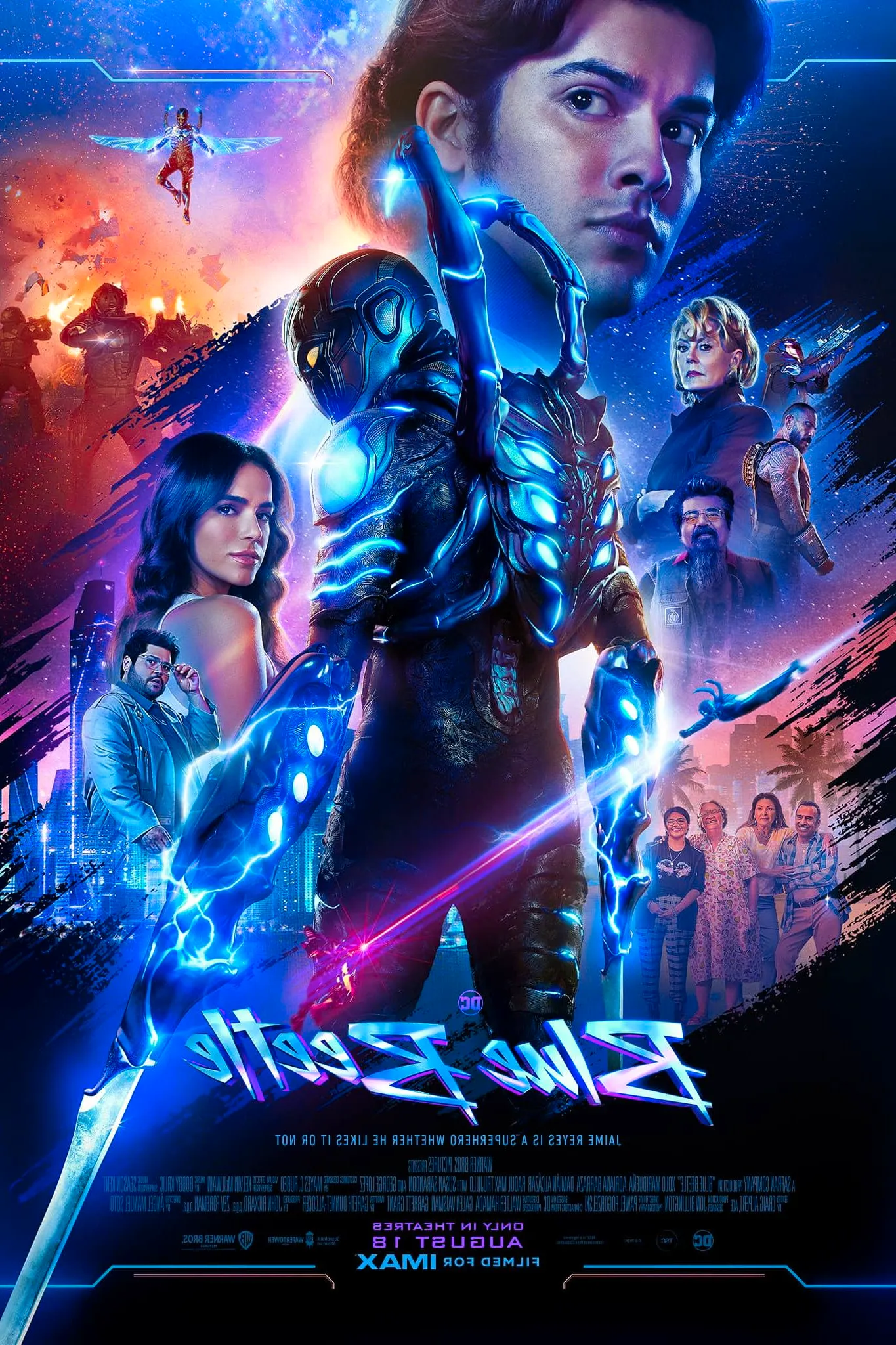 Blue Beetle Movie Poster Image