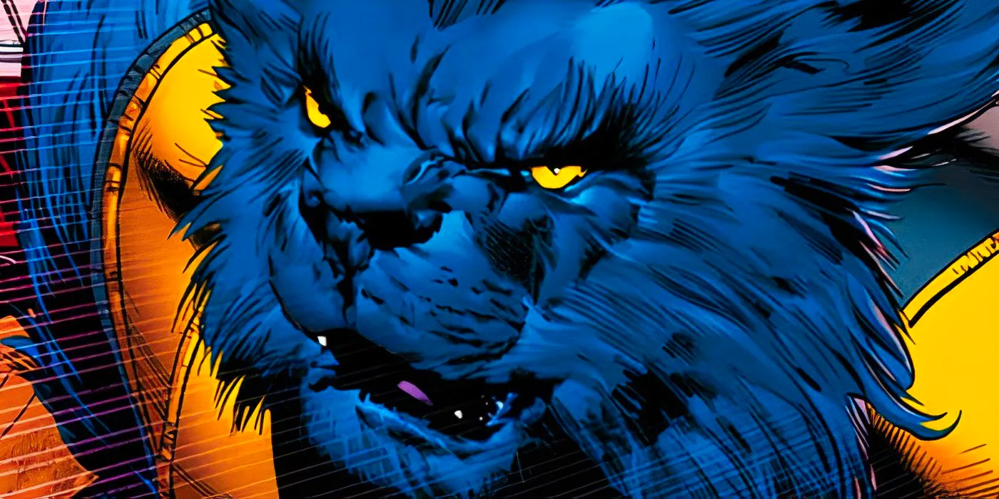 Blue-furred Beast in Marvel Comics Image