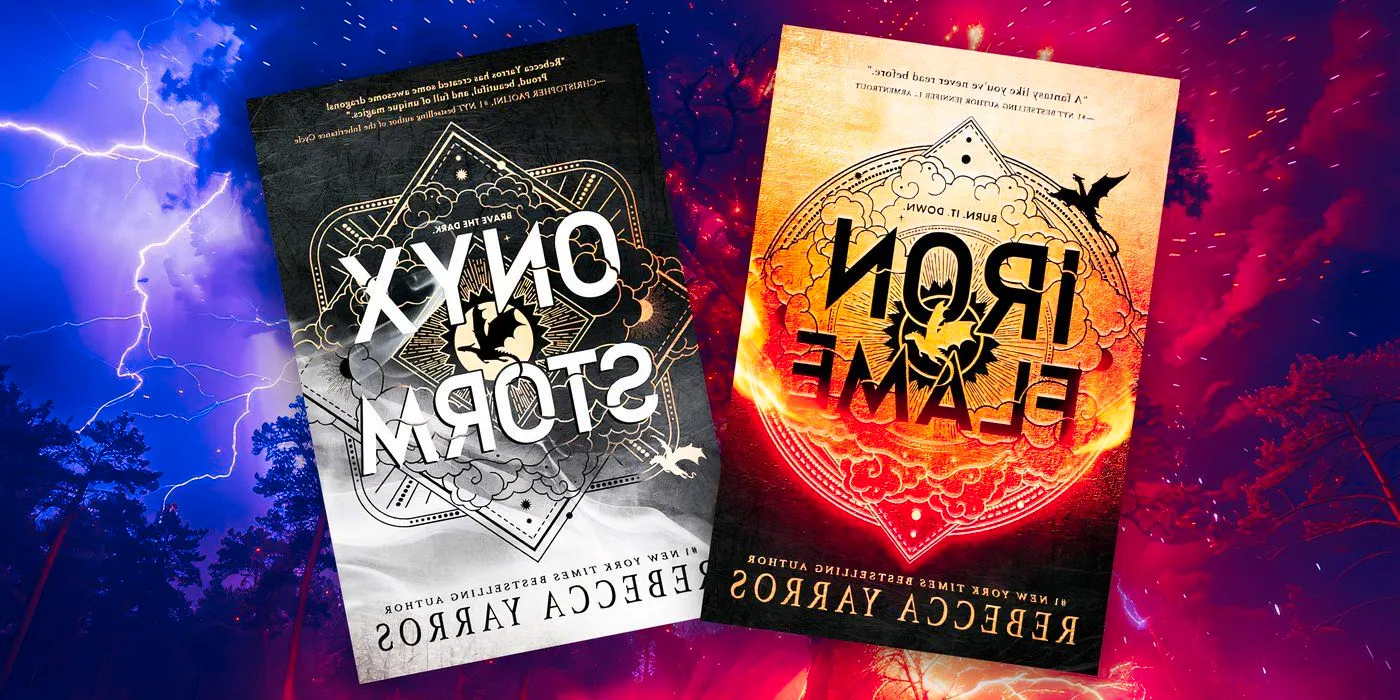 Book Cover Imagery of Onyx Storm and iron flame Image