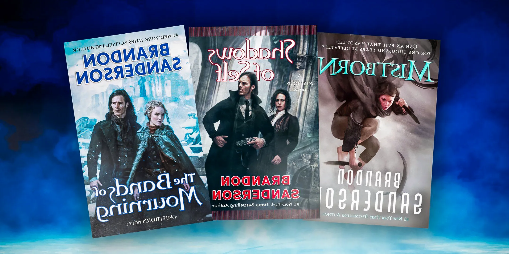 Book covers from the Mistborn series Image