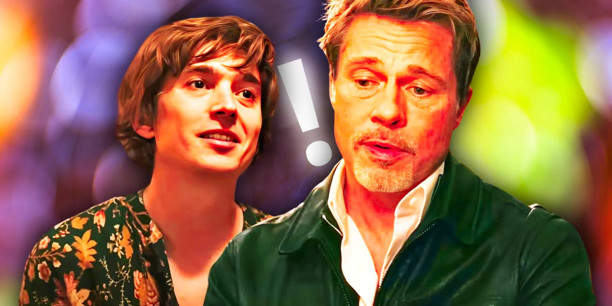 Brad Pitt and Austin Abrams from Wolfs Image