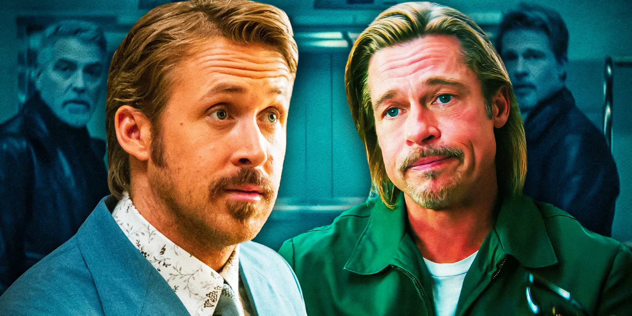 Brad Pitt in Bullet Train and Ryan Gosling in The Nice Guys Image