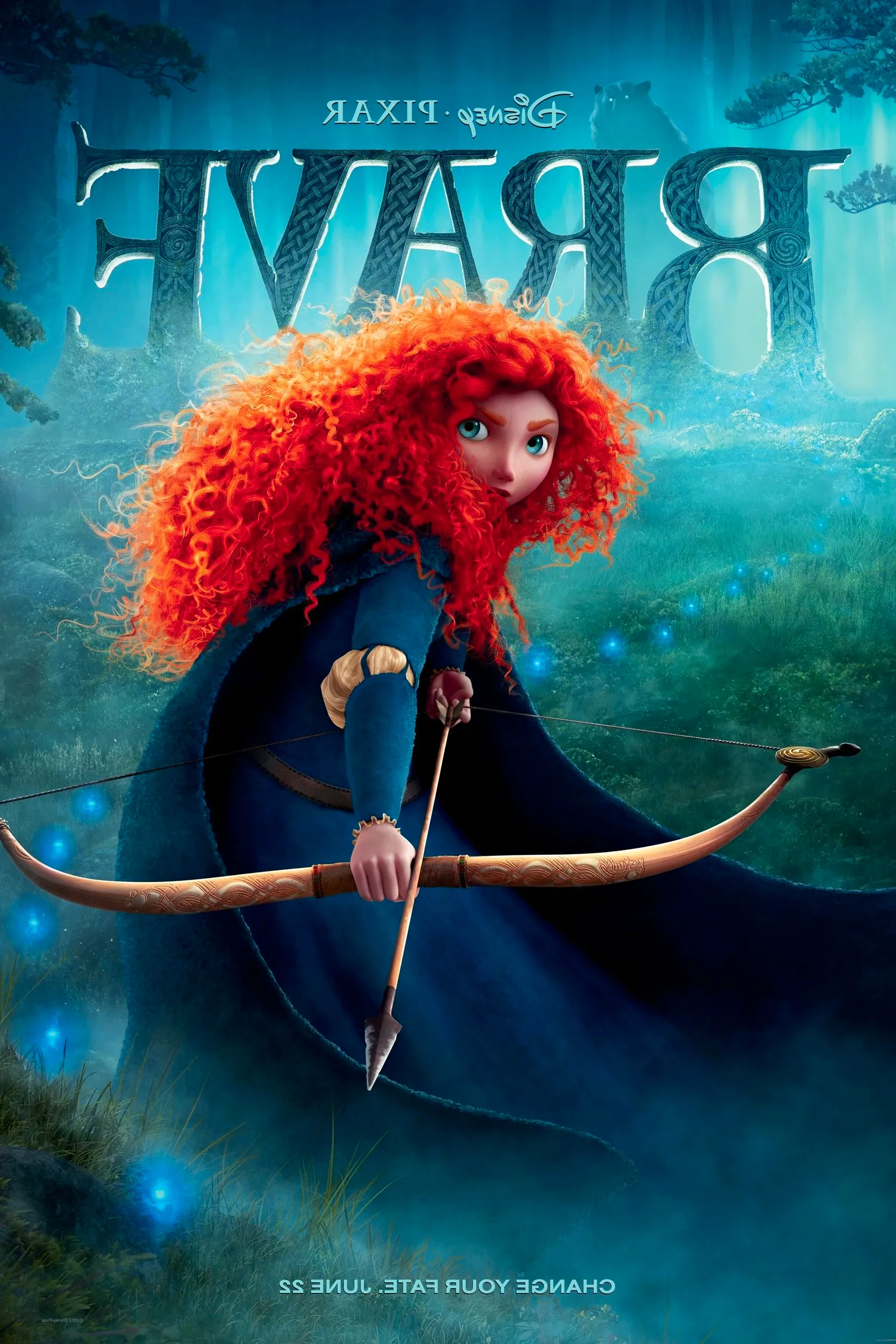 Brave Pixar Movie Poster Image