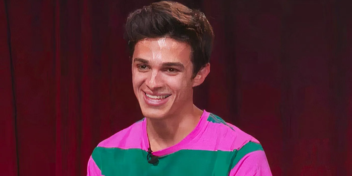 Brent Rivera in front of a red curtain Image