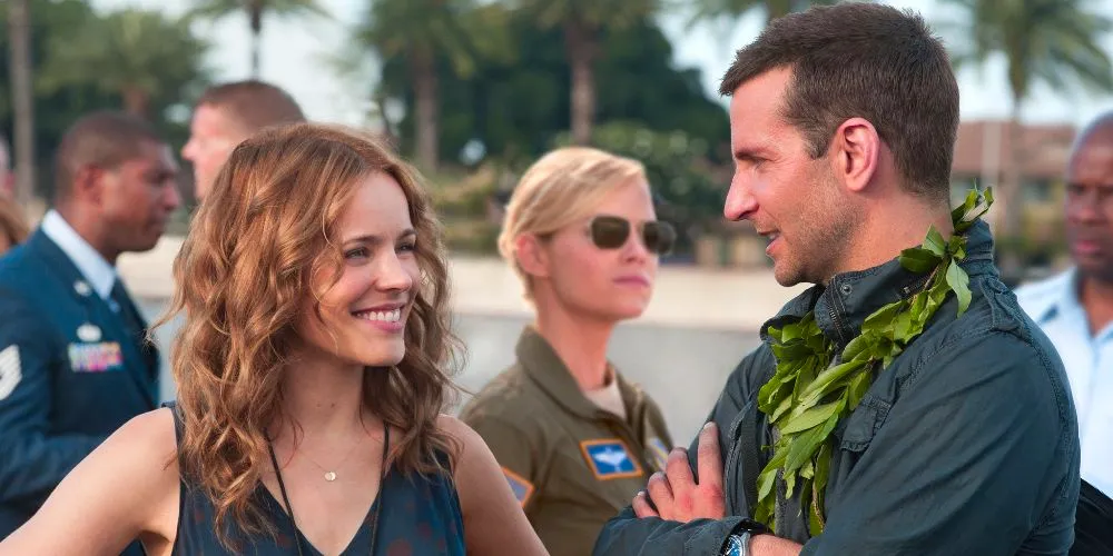 Brian and Tracy talk outdoors in Aloha Image