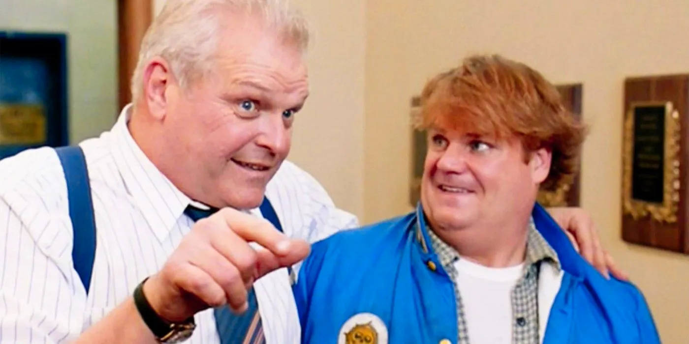 Brian Dennehy in Tommy Boy with Chris Farley Image