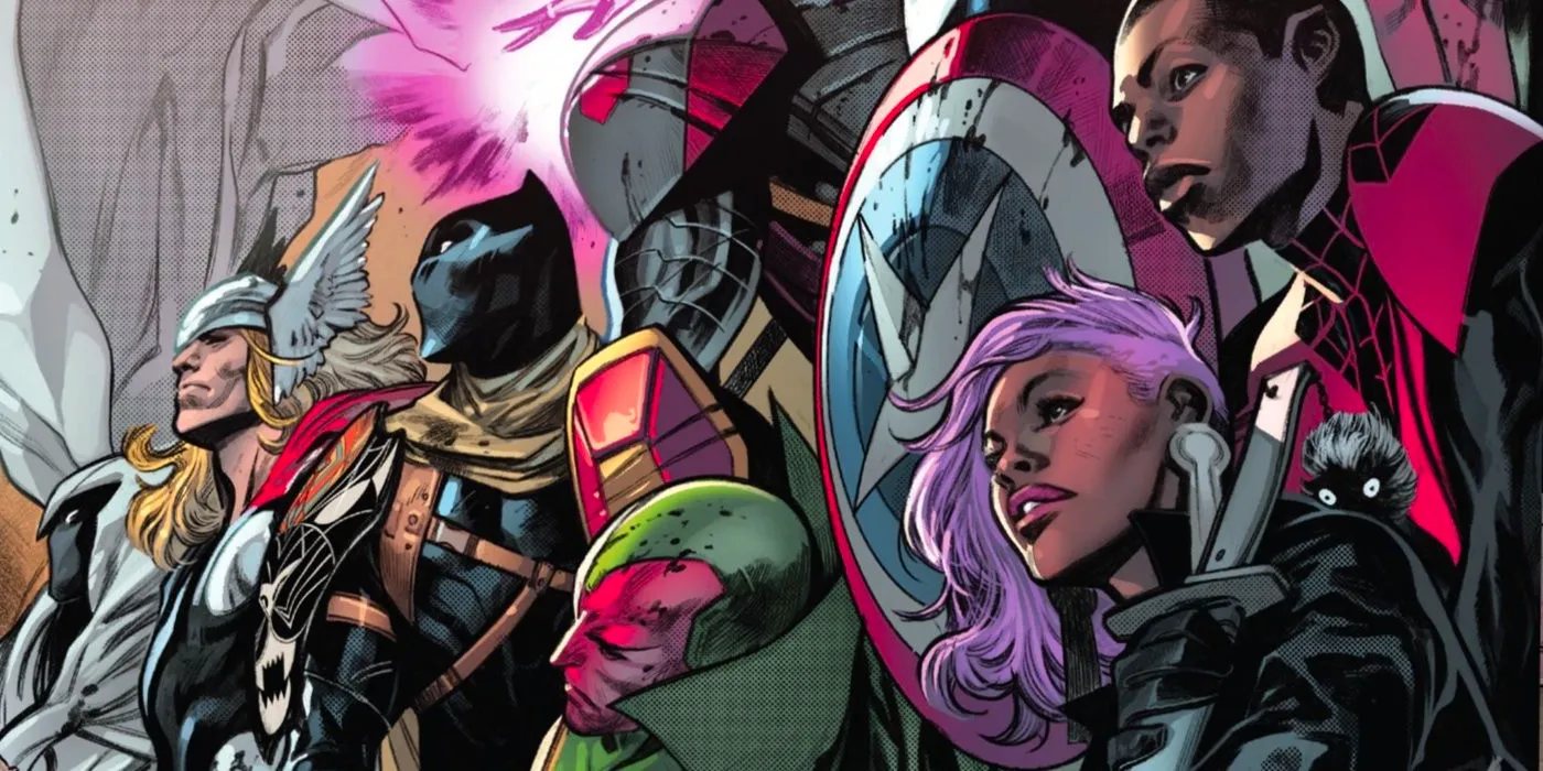 Brielle Brooks and the Avengers assembled during the Blood Hunt crossover event. Image