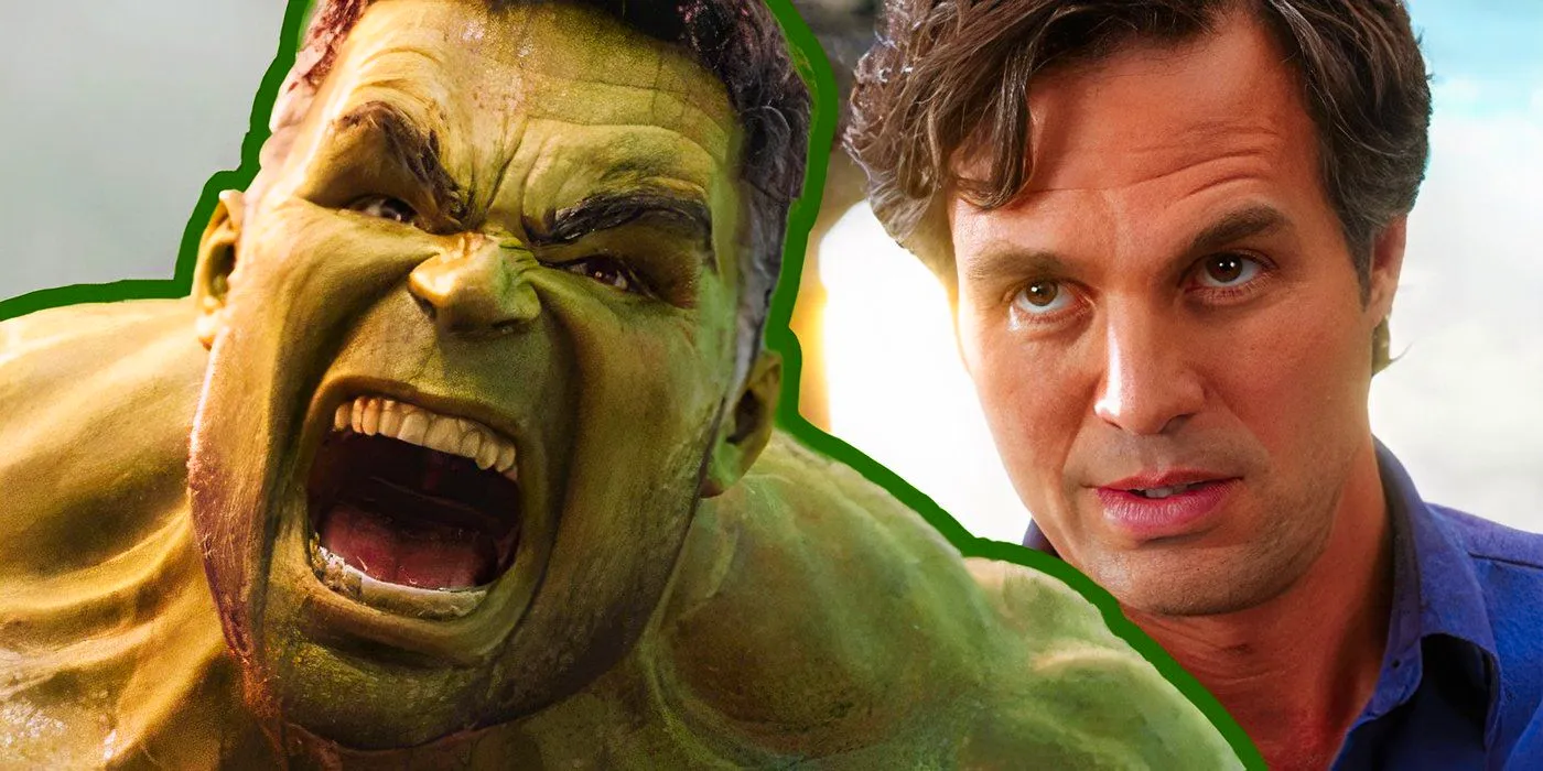 Bruce Banner (left) and the Hulk (right) from the MCU. Image