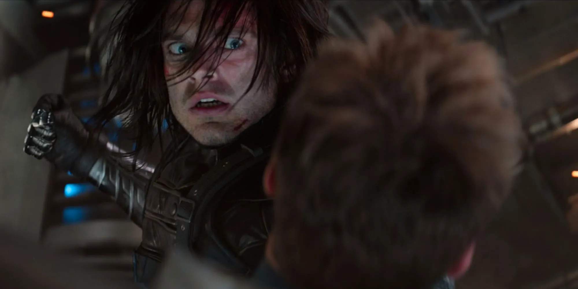 Bucky as the Winter Soldier remembering who he once was in Captain America The Winter Soldier (2014) Image