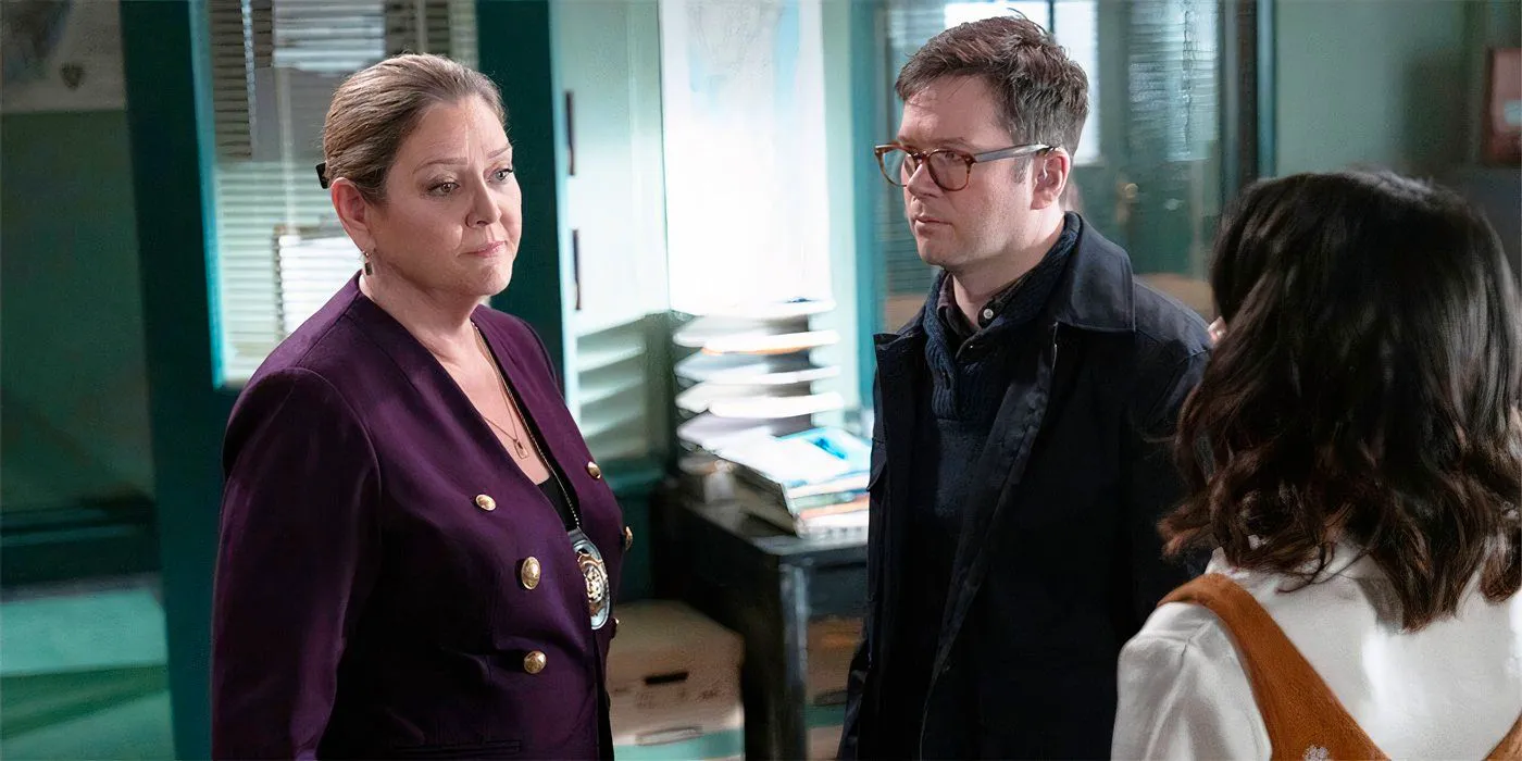 Camryn Manheim as Dixon in Law and Order with Dixon's son  Image