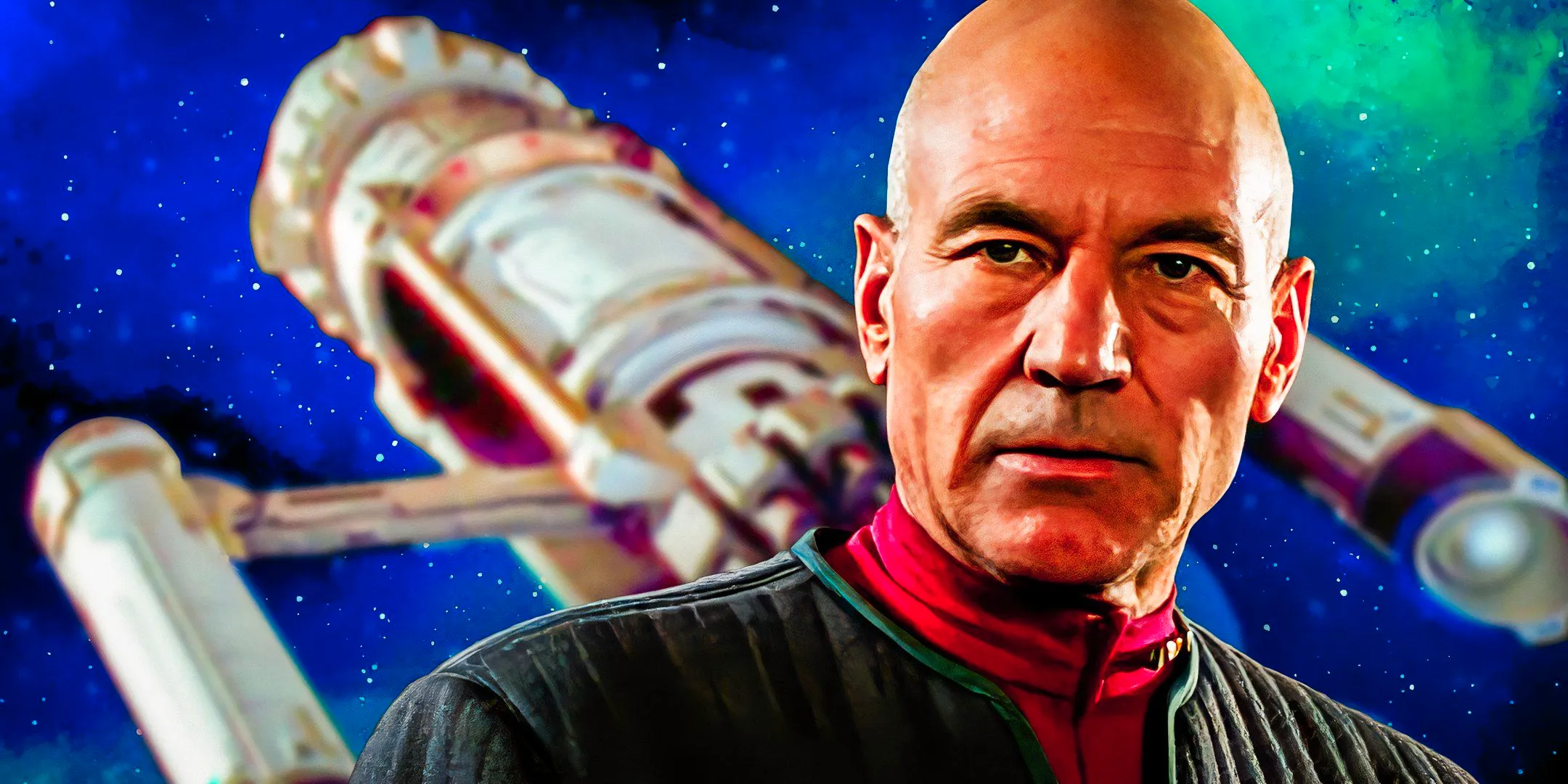 Captain Picard and the Phoenix from Star Trek: First Contact Image