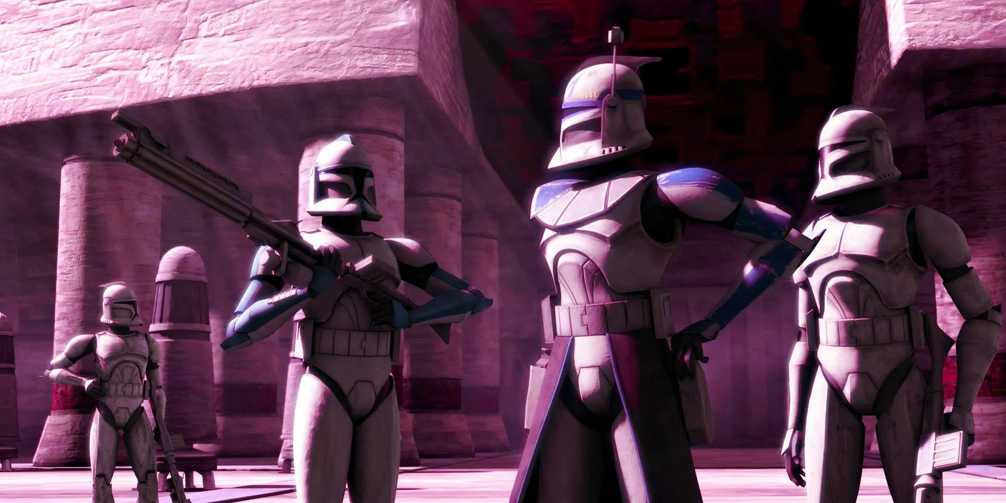 Captain Rex turns his attention to Sergeant Coric on Teth, where they wait to report to General Anakin Skywalker. Image