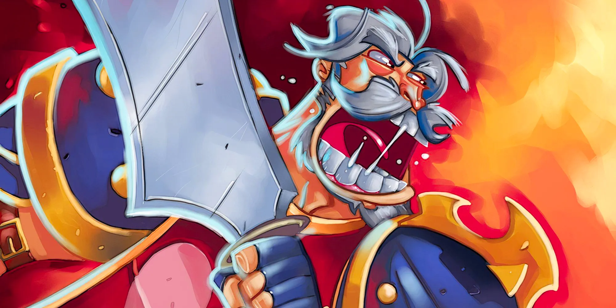 Card art depicting Leeroy Jenkins from the game Hearthstone, illustrated by Gabe from Penny Arcade Image