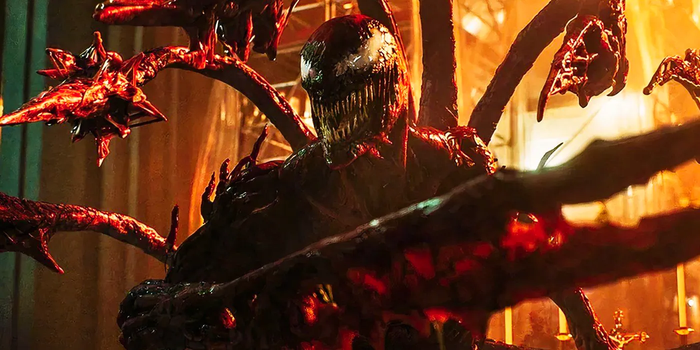 Carnage attacking Venom in Venom Let There Be Carnage Image