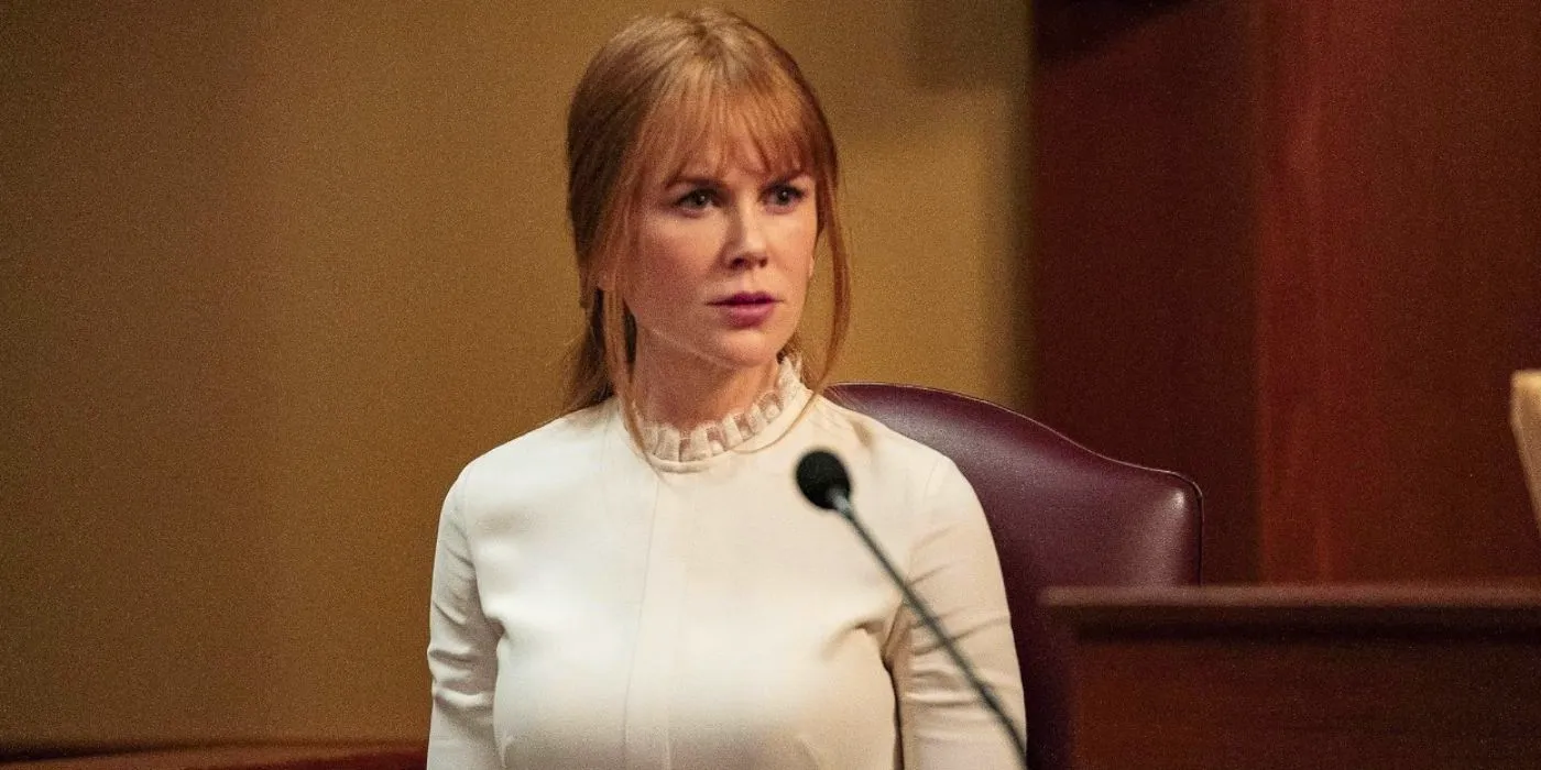 Celeste on the stand in Big Little Lies season 2 Image