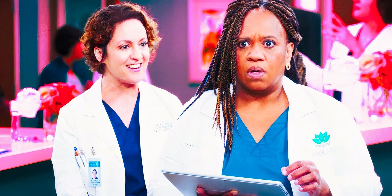 Chandra Wilson as Miranda Bailey and Kali Rocha as Sydney Heron in Grey's Anatomy season 21's premiere-1 Image