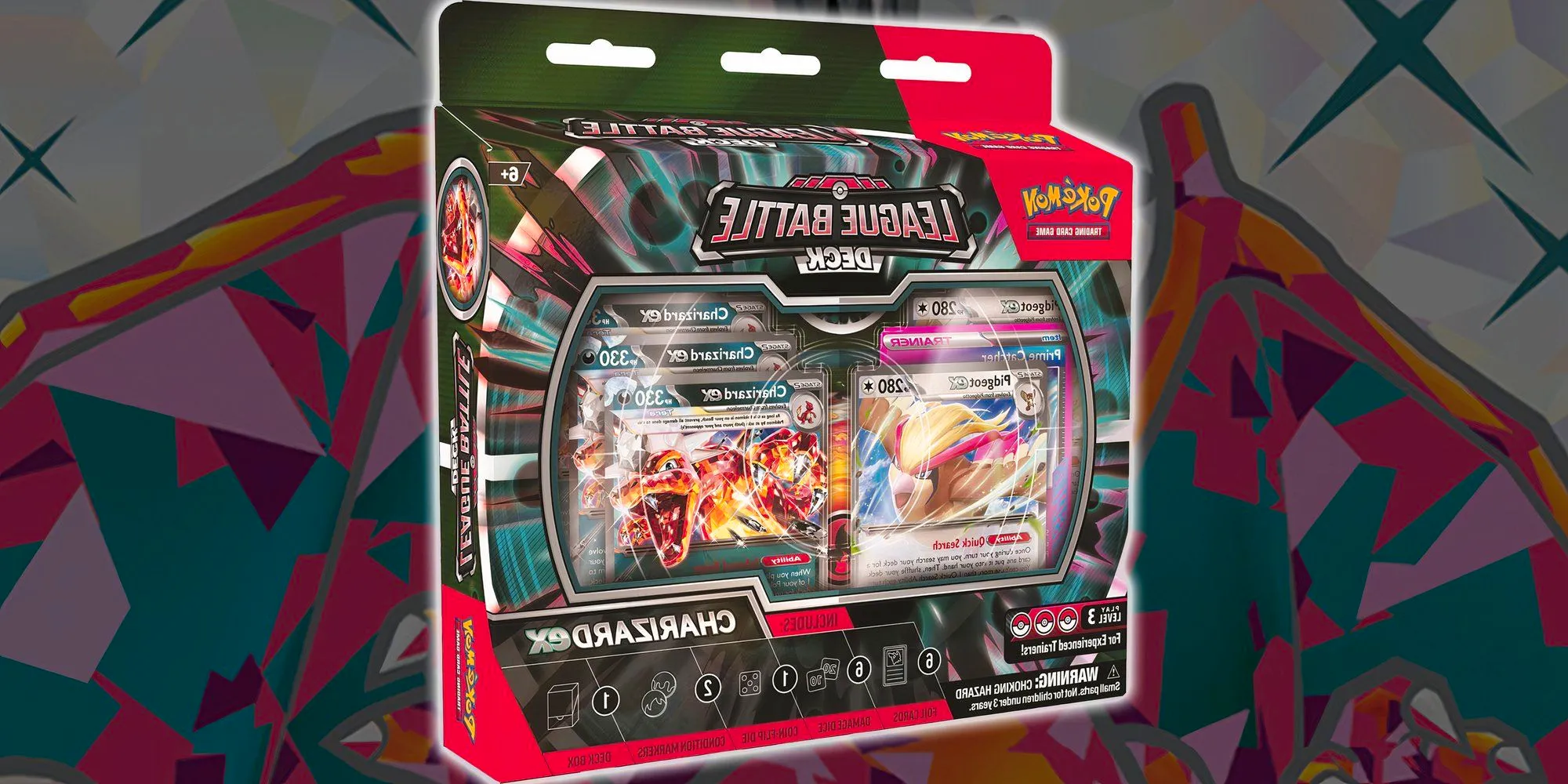 Charizard EX League Battle Deck product on a Charizard background Image